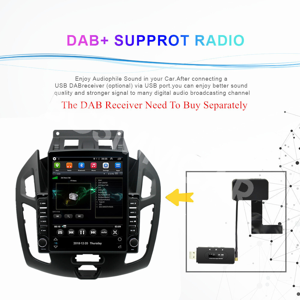 Fit For Ford Transit Connect 2014-2018 Stereo Radio Player For Carplay GPS WIFI