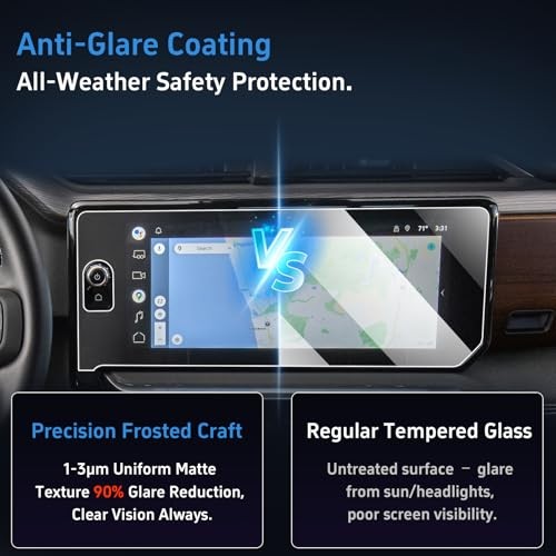 Tempered Glass Screen Protector for Sierra With Button Hole 13.4-In Matte