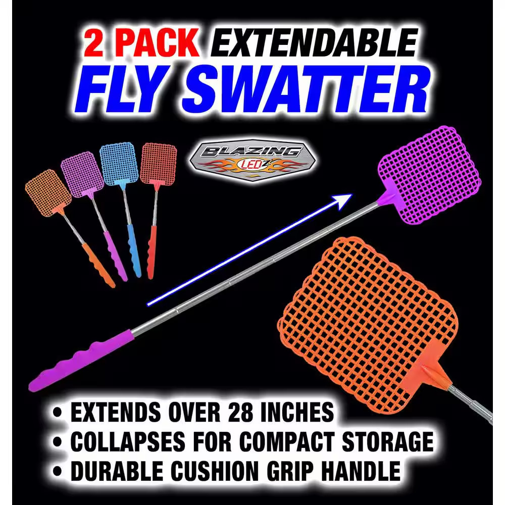 Extendable Fly Swatter (Pack of 2)