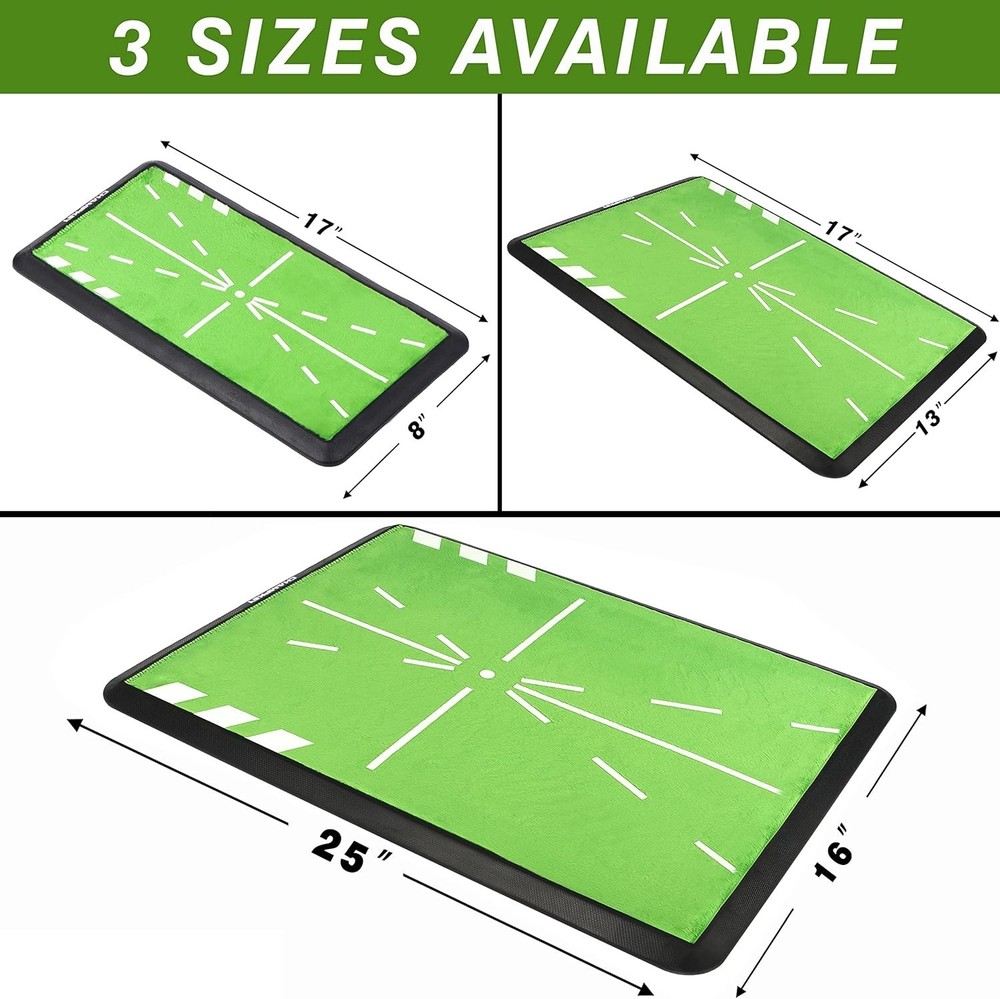 Foldable Golf Hitting Mat – 13"x17" with Path Feedback for Skill Improvement