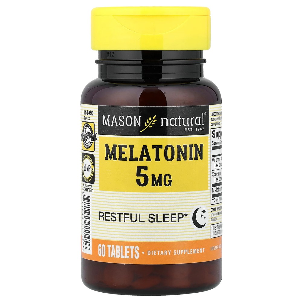 Melatonin, 5 mg, 60 Tablets
