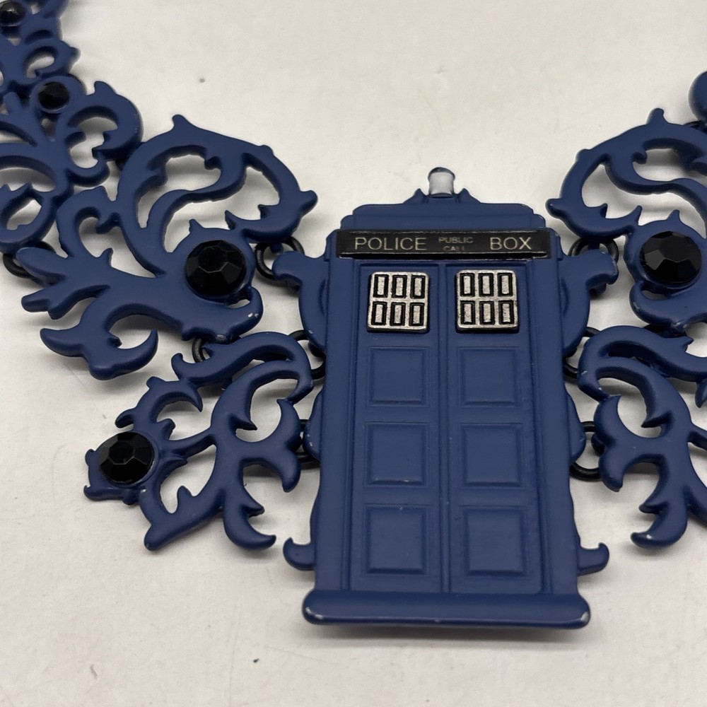 BBC Dr Who Tardis Statement Necklace!