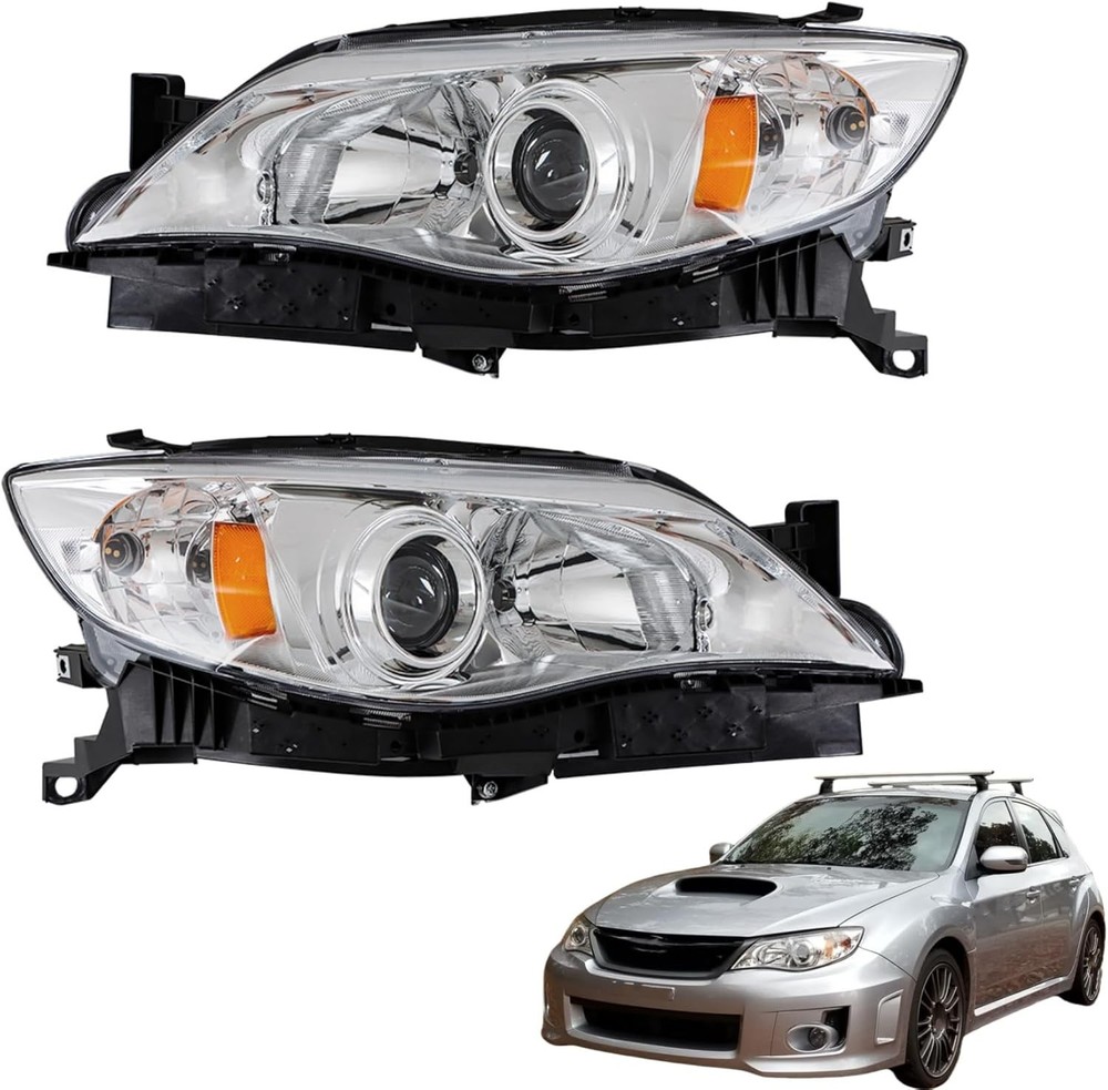 2 Packs Headlight Driver and Passenger Side Replacement for 2008-2011 Impreza