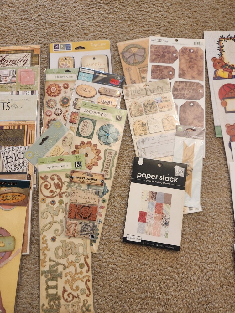 Scrapbook Lot Page Kits Cut Outs