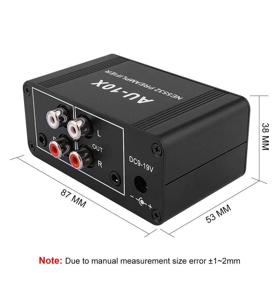 Pretty Sound Preamplifier Without Power Adapter Wide Utility Easy Carrying