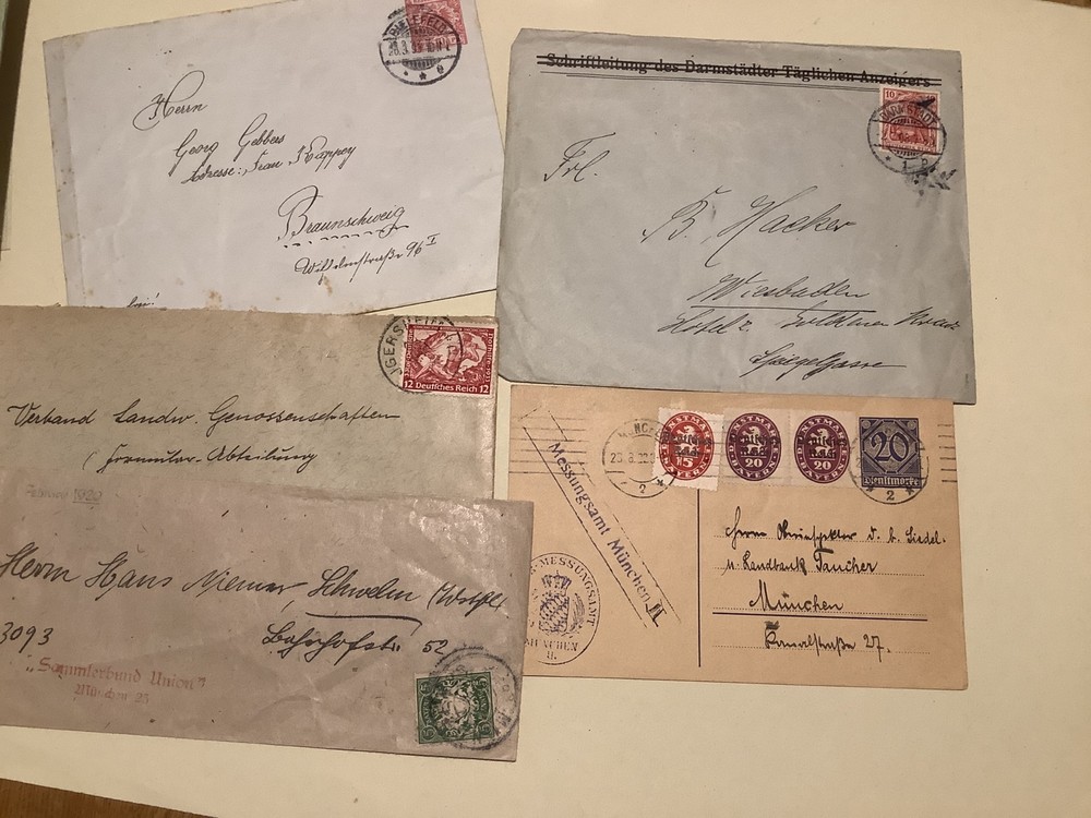 Germany postal history covers &  postal stationary items   Ref A485