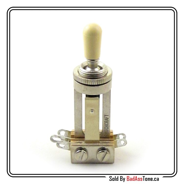 Switchcraft 3 way Toggle Switch - Long Body - Cream Genuine Switchcraft Tip
