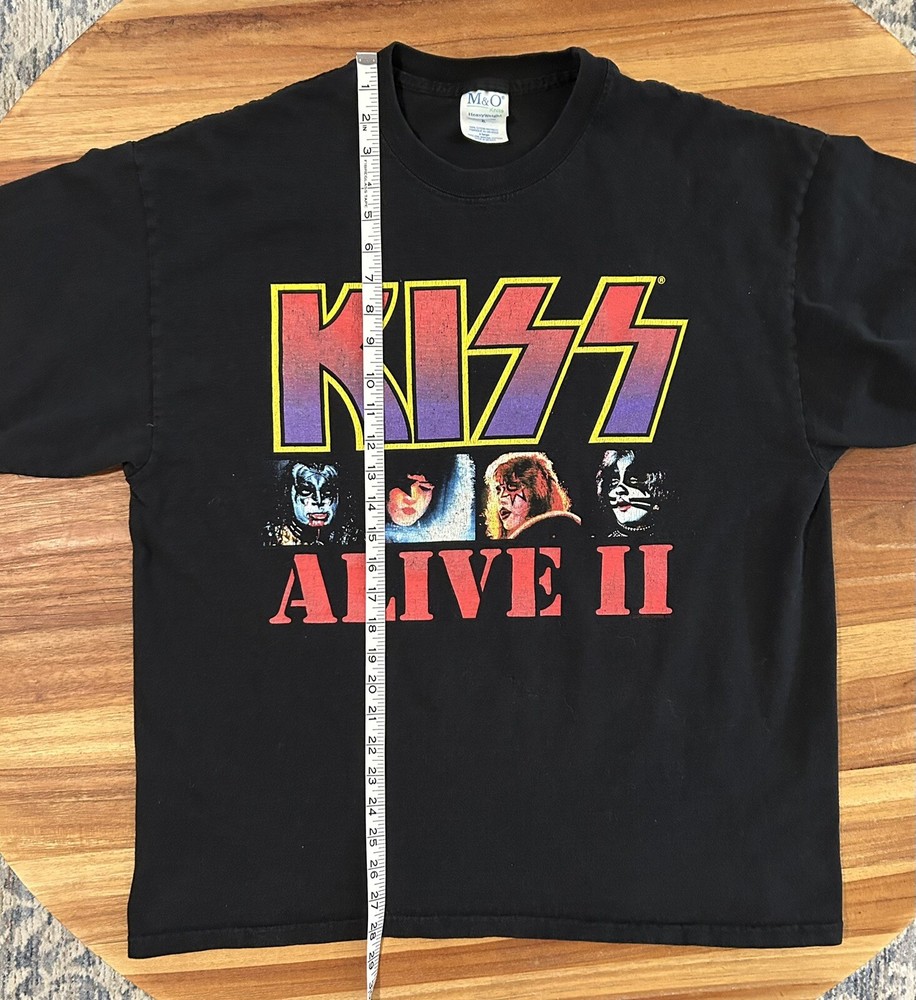KISS Alive II Concert T-Shirt Released 10-14-77 Black XL