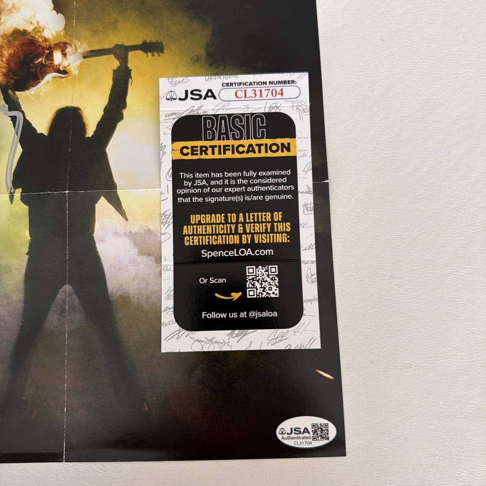 Ace Frehley Anomaly SIGNED insert JSA cert and CD included