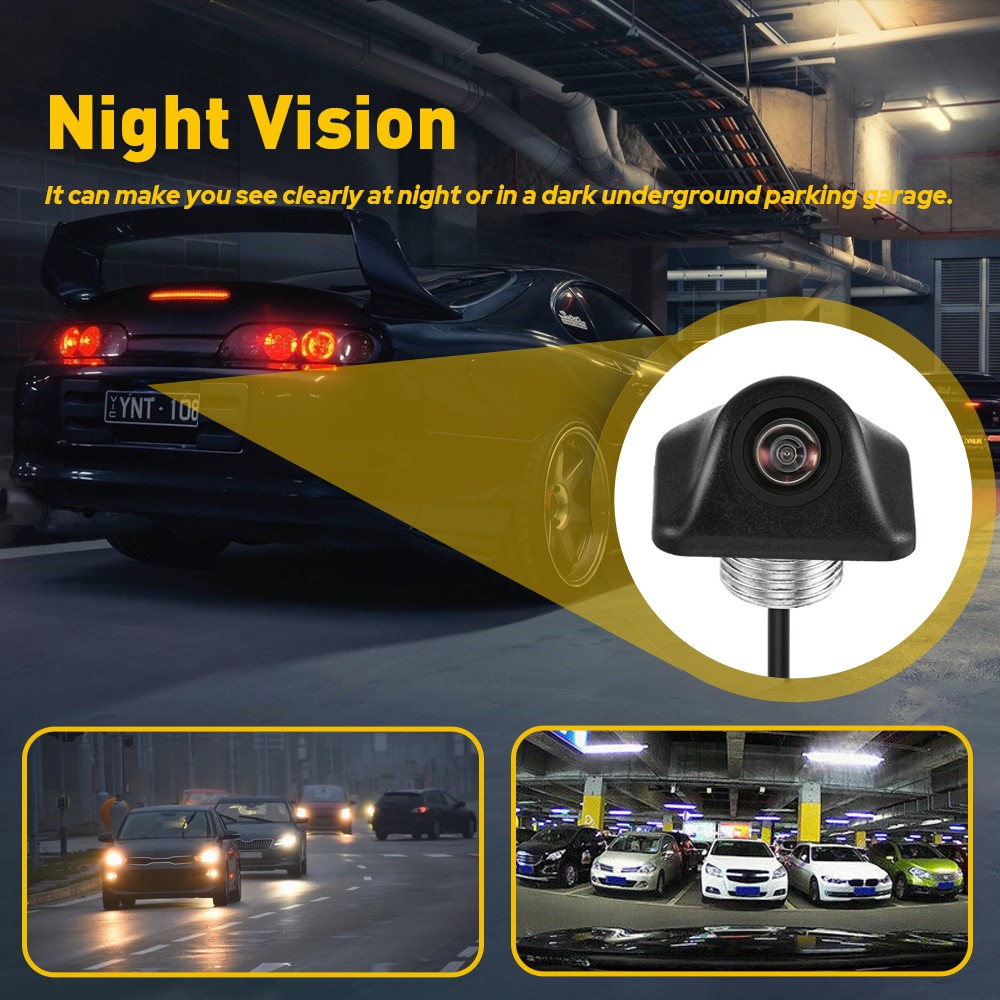 Rear View Reverse Backup Camera Parking 170°Wide Angle Night vision Adjustable
