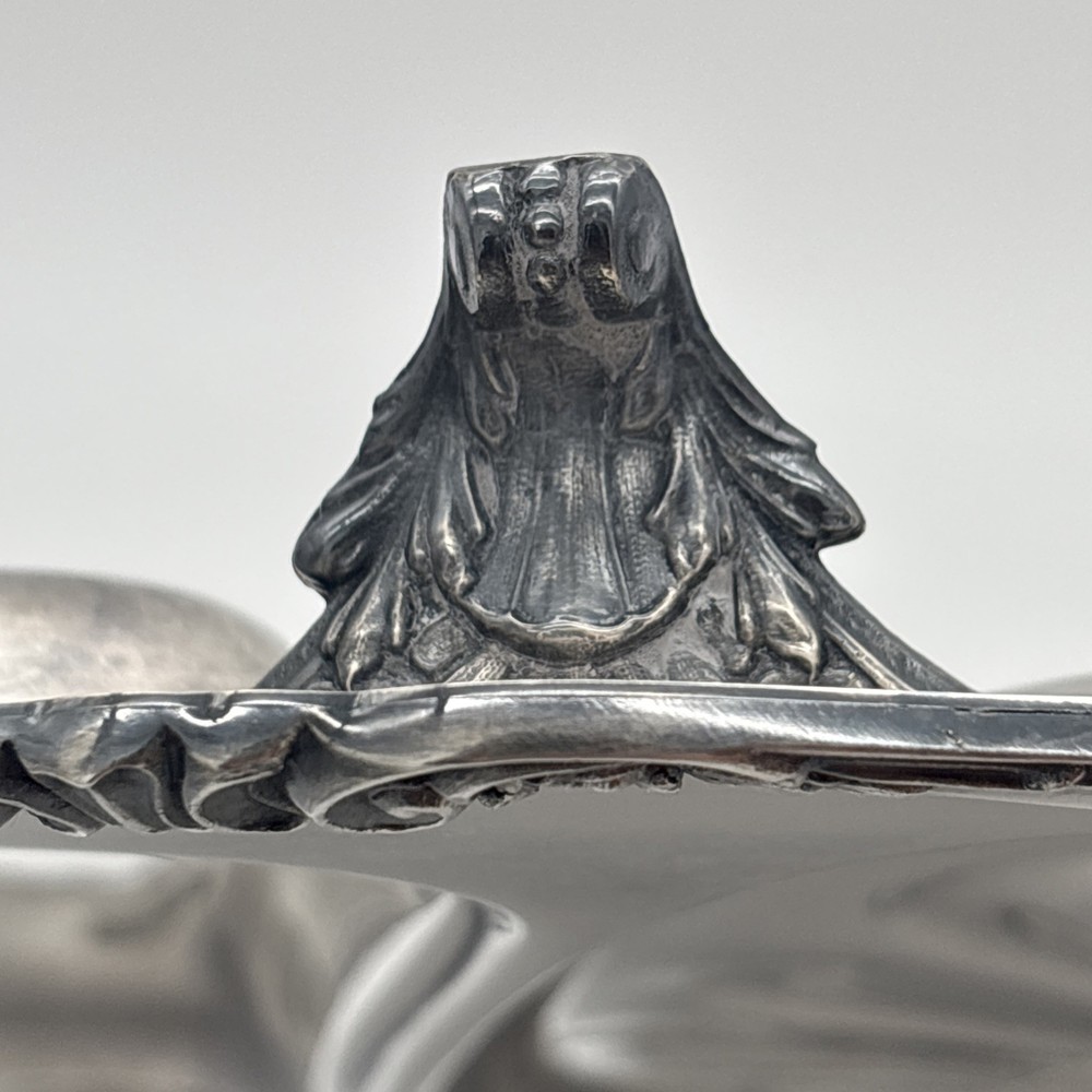 Vintage Silver Plated Baroque By Wallace Three Meat Footed Platter Model 208F