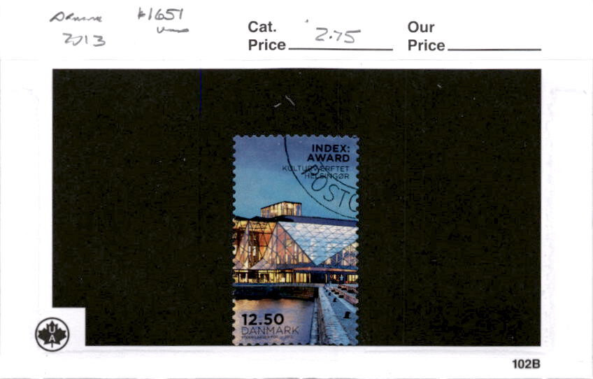 Denmark, Postage Stamp, #1651 Used, 2013 (AB)