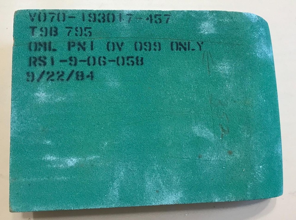 NASA Space Shuttle Fit Check Tile, Challenger OV 099  Wings Lower Elevon
