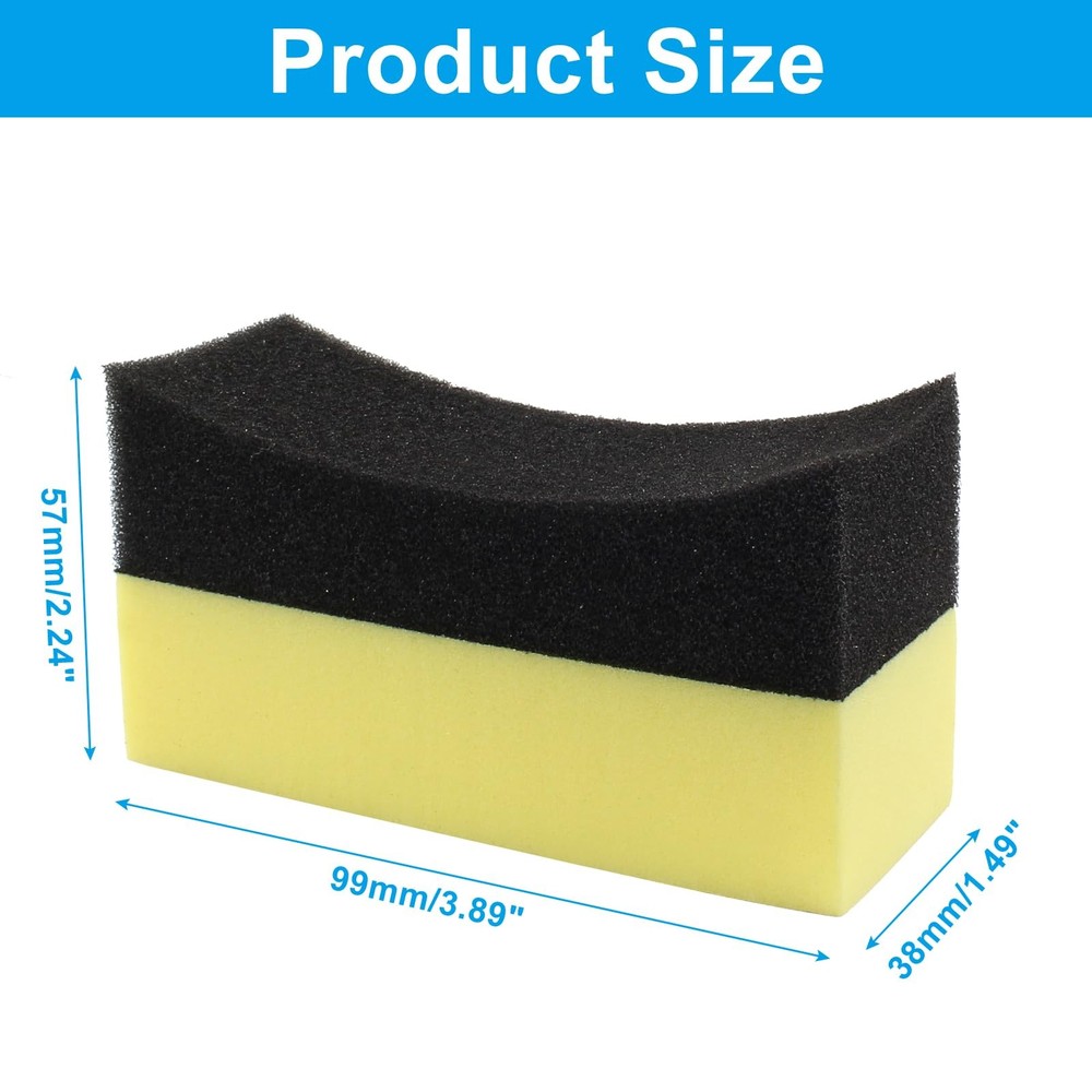 Jiozermi 12Pcs Tire Applicator Dressing Shine Sponge Dressing...