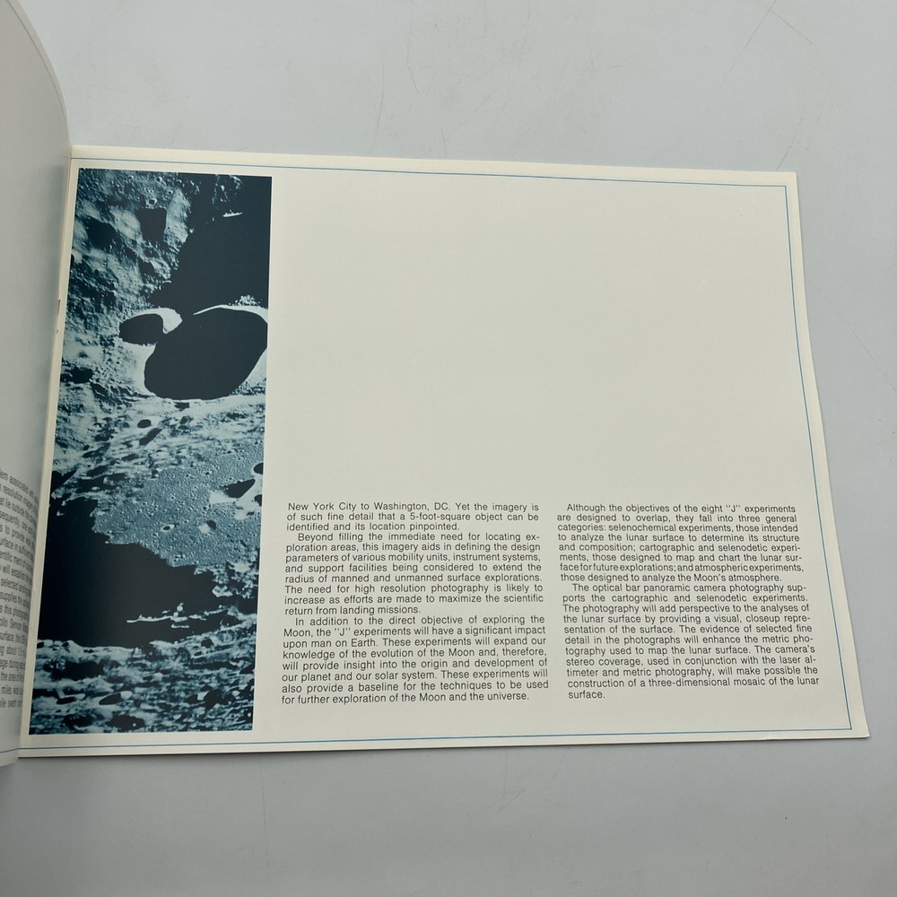 The Apollo Panoramic Camera Itek Optical System Division Booklet NASA Space