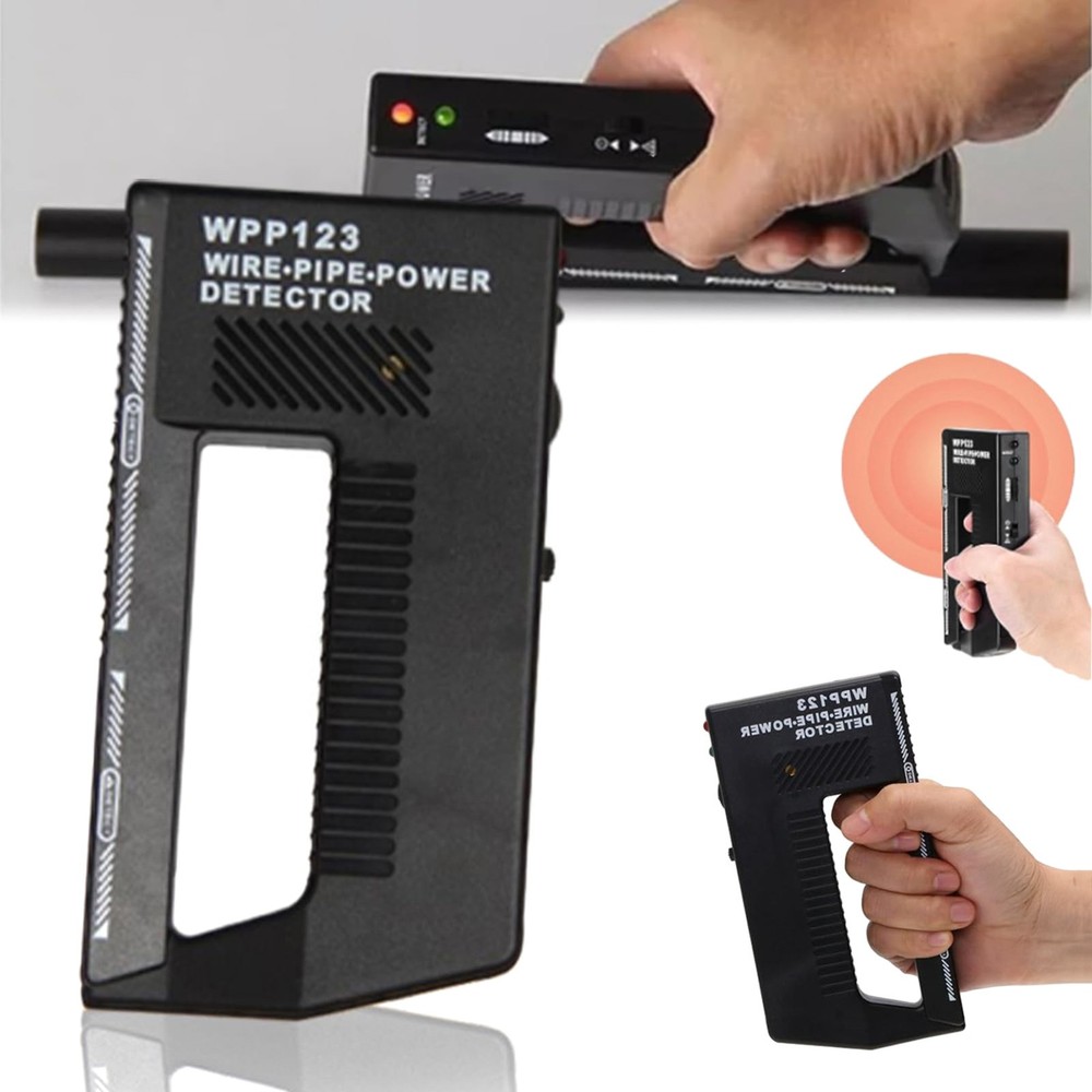 WPP123 Handheld Wall Scanner Wire Pipe Metal Detector Adjustable Sensitivity