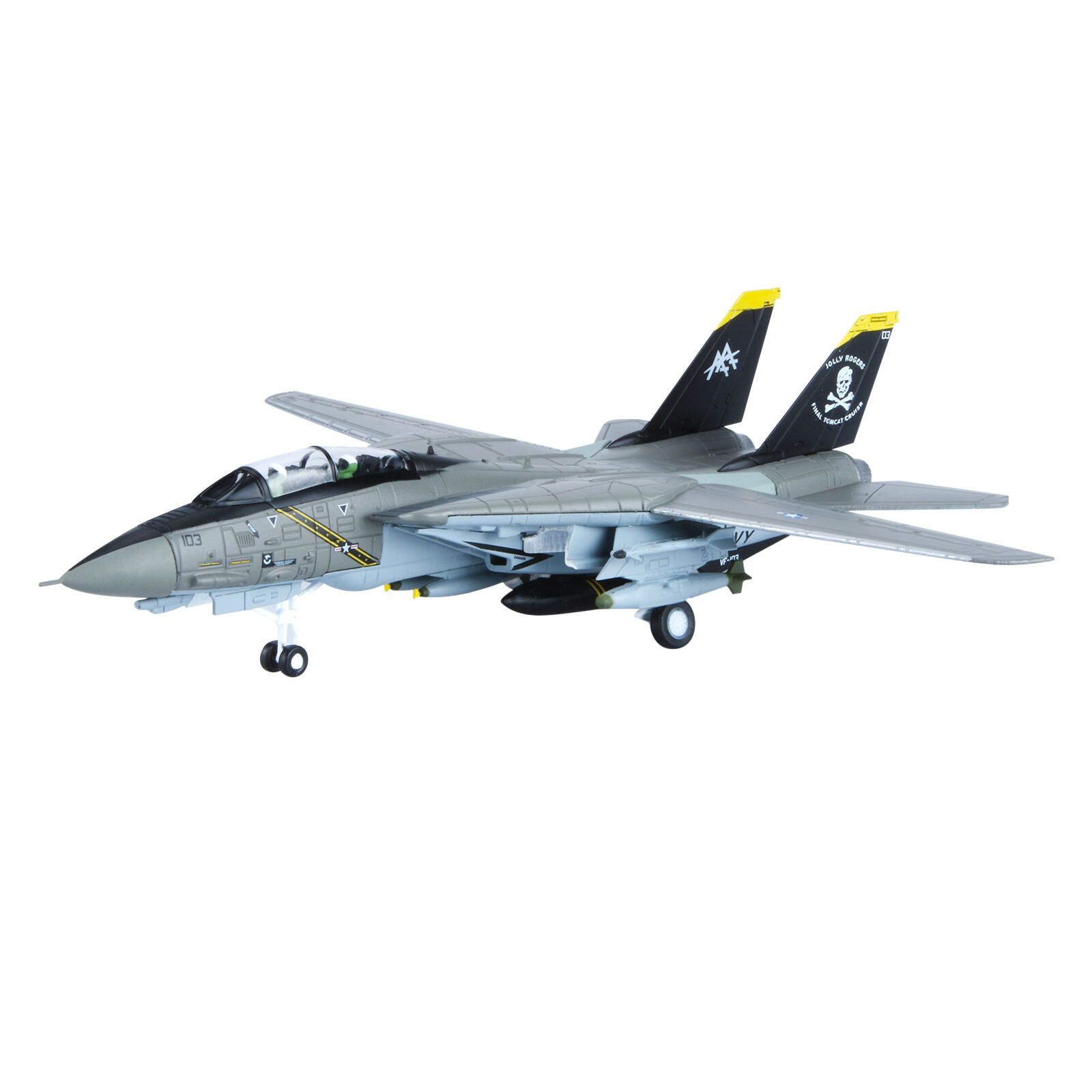 1:100 F-14 Tomcat US Fighter Jet Model Alloy Aircraft Diecast Military Ornaments