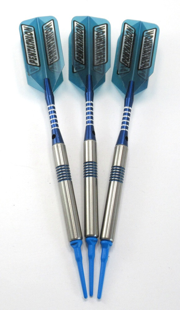 Blue Streak 80% Tungsten Darts - 16 Grams + Bonus Mach III Darts - with tracking