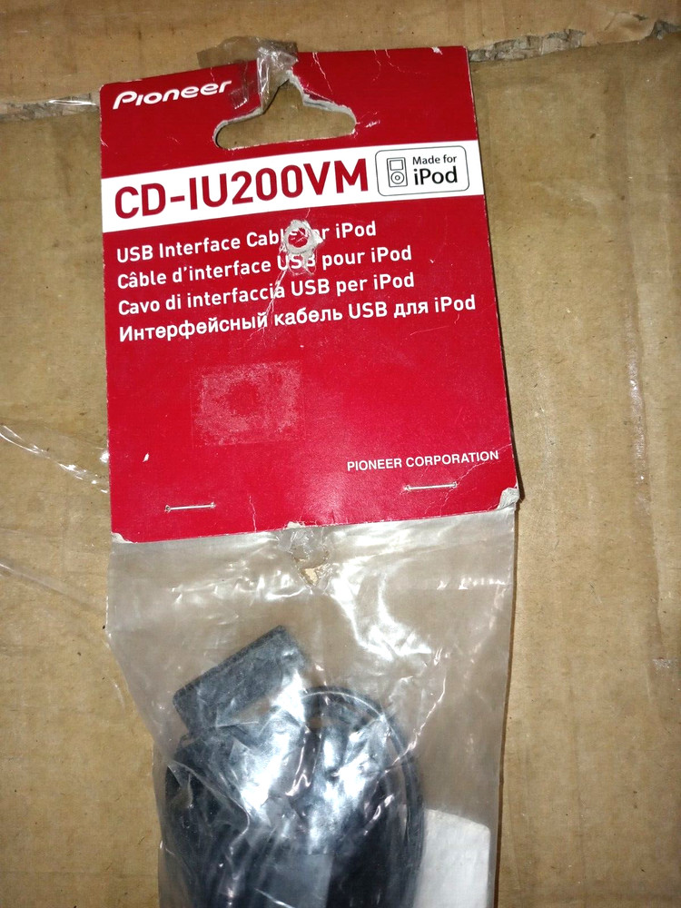 Pioneer IPOD USB Interface Cable Model#CD-IU200VM