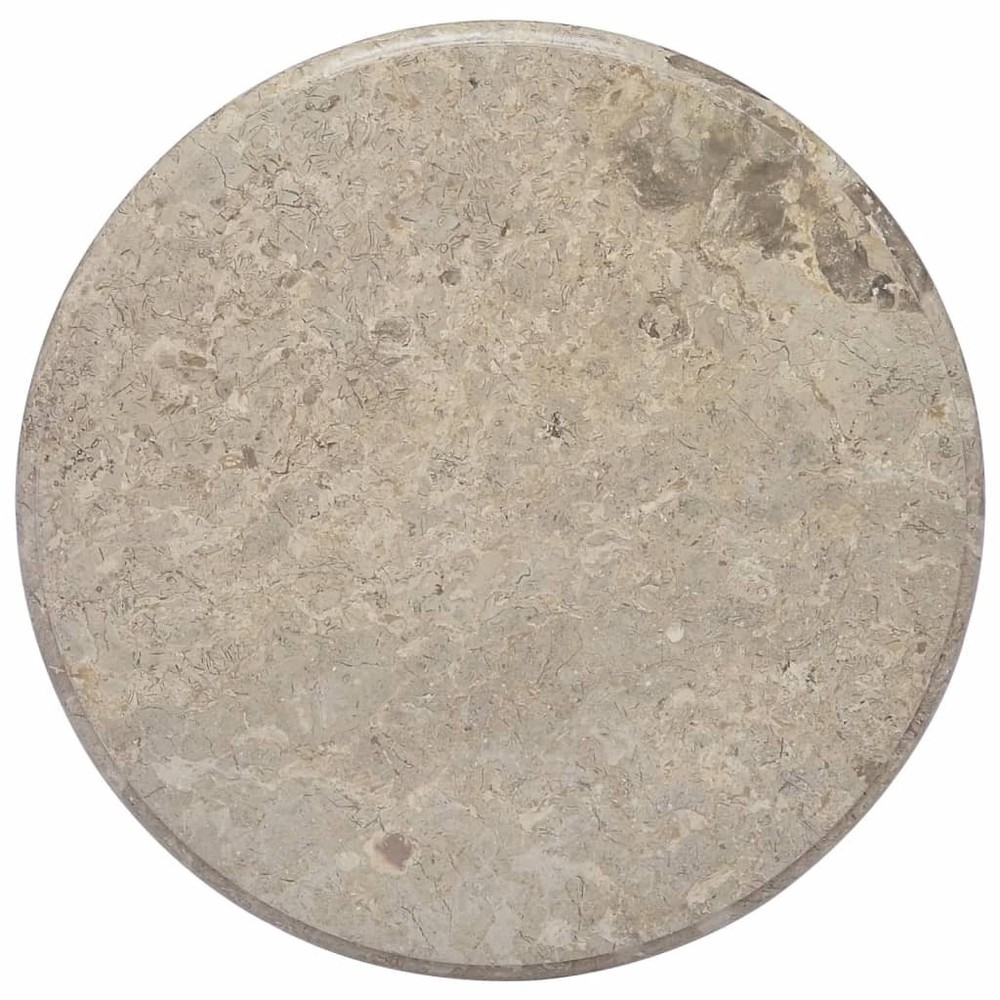 Table Top Gray Marble 23.6 in diameter Table Top Circular