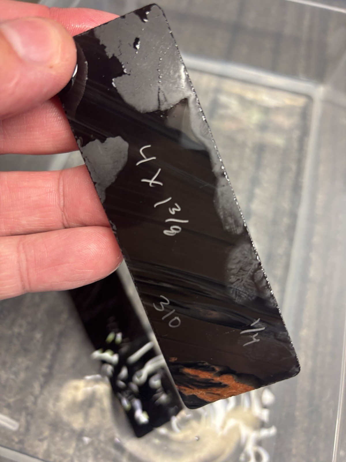 Flint Knapping Preform Practice Blank For Making Arrow Head Triple Flow Lace