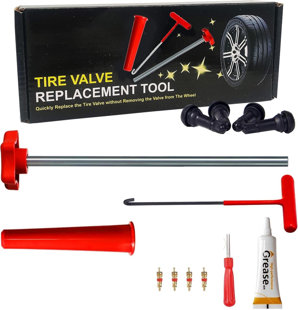 Tire Valve Stem Quick Replacement Tool Kit（51025）, Valve Stem Installation T