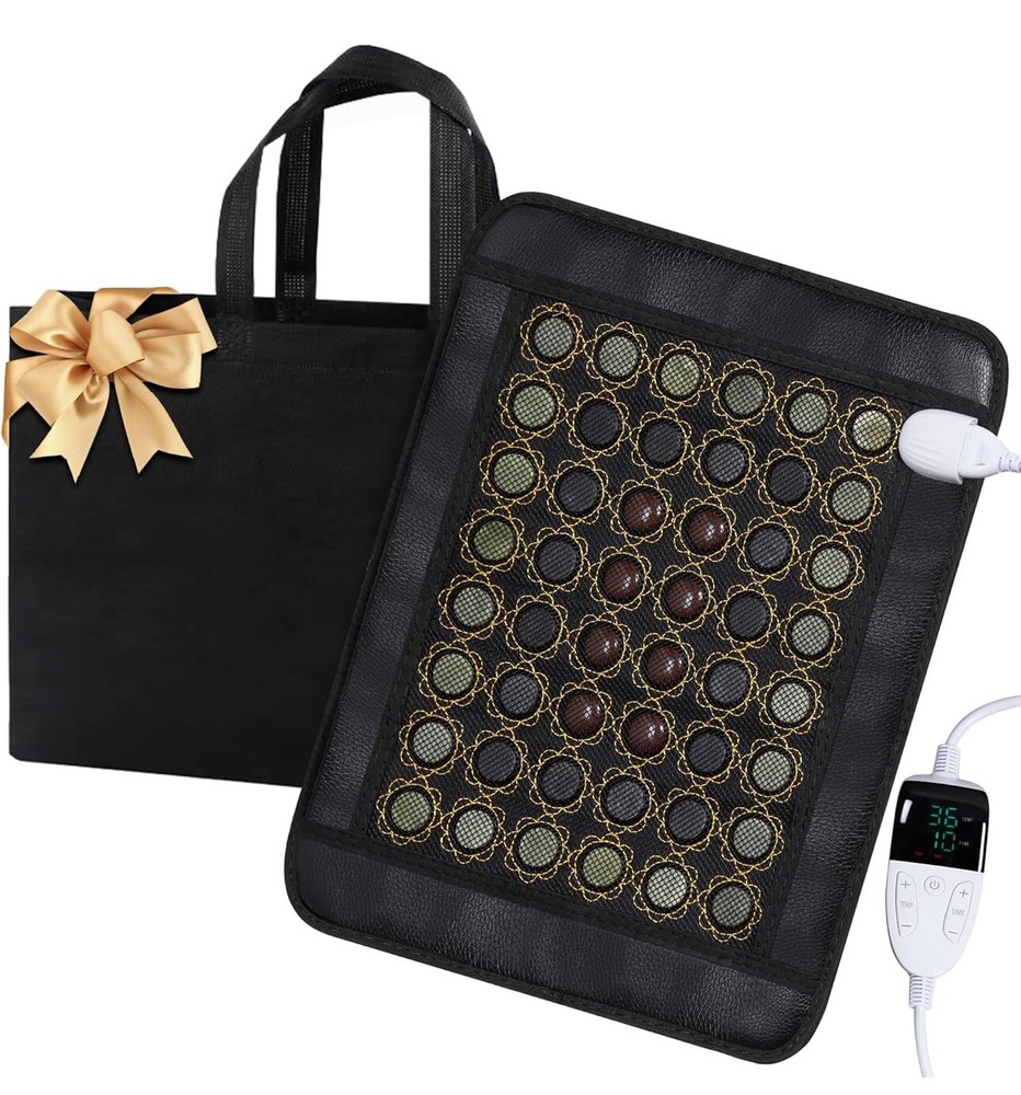 Natural Jade Infrared Heating Pad w/Smart Controller Memory Function 15" x 19"