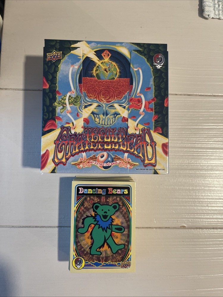 2025 UPPER DECK GRATEFUL DEAD COMPLETE 50 CARD SET W/ EMPTY BOX/See Description