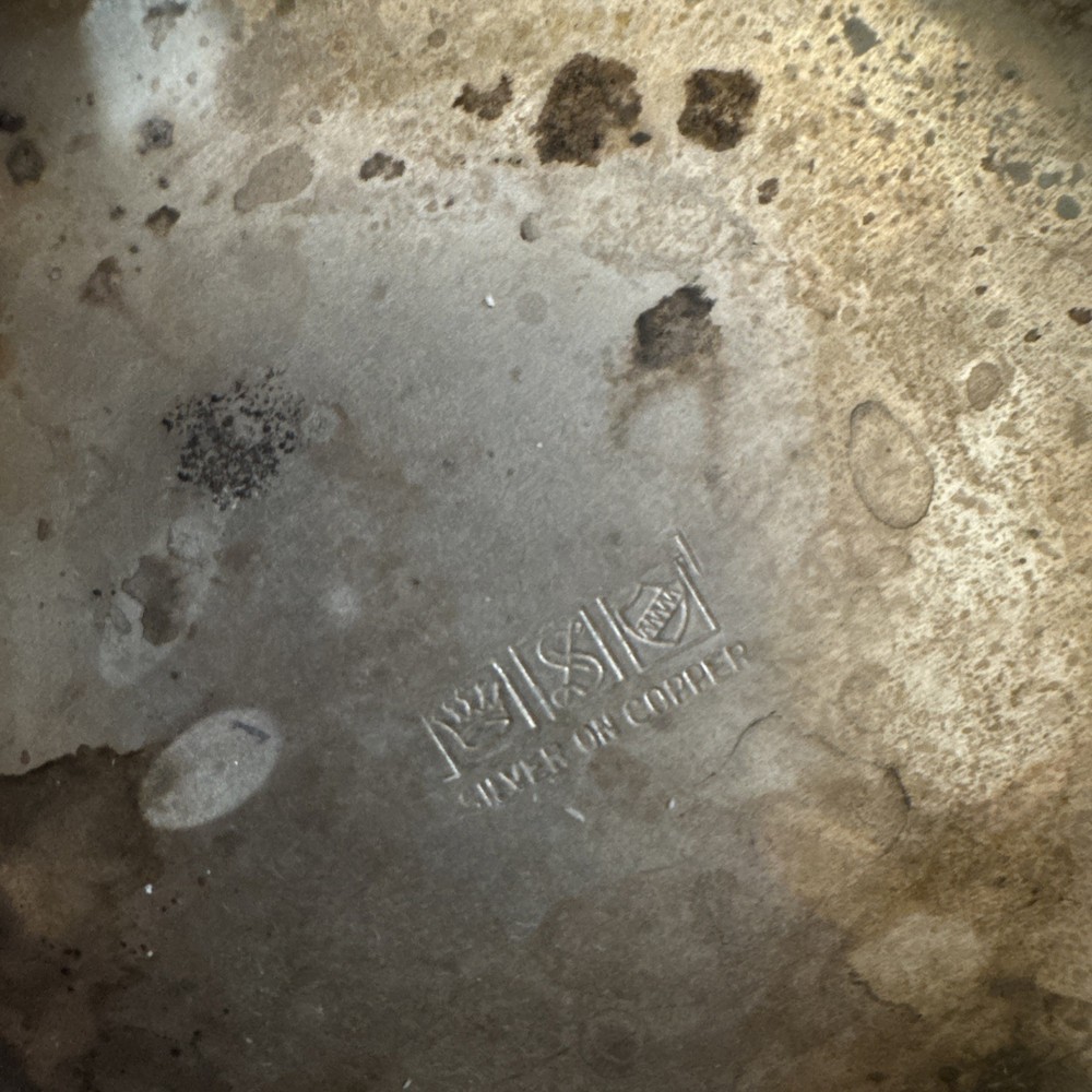 Silverplated (Silver On Copper) Teapot / Coffee Urn w/ Burner