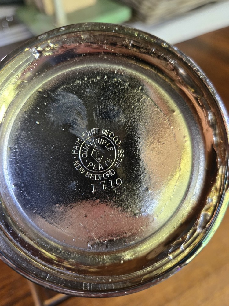 Antique Silver Plated Pitcher Container