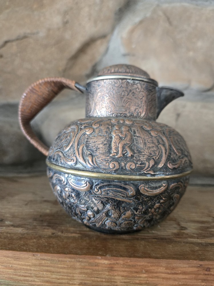 Vintage E G Webster And Son Repousse Teapot