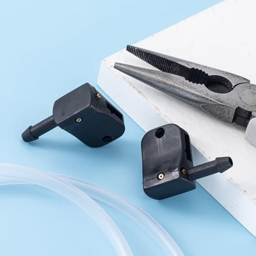 2pcs 3-way Adjustable Aimable Car Front Windshield Washer Wiper Sprayer Arm