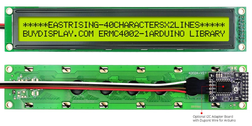 Yellow IIC/I2C Serial Character 40x2 LCD Display Module for Arduino w/Library