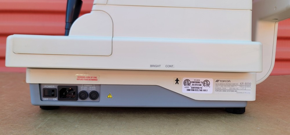 Topcon KR-8000 Auto Kerato-Refractometer