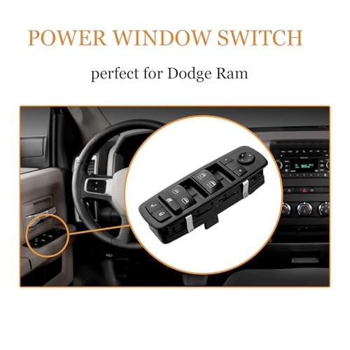 Driver Side Power Master Control Compatible with Dodge Ram 2009-2012 1500 2500