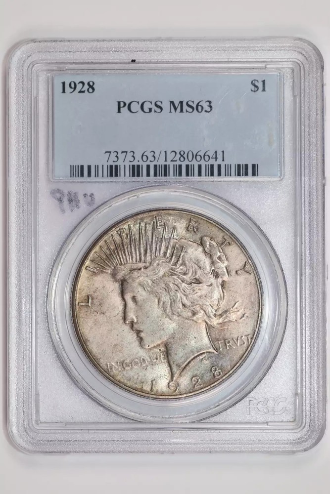 1928 PEACE DOLLAR PCGS MS63