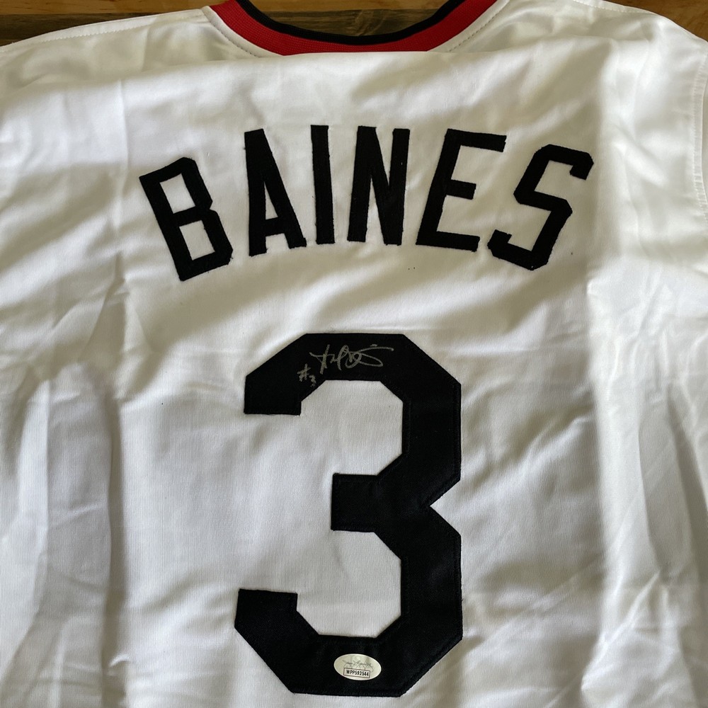 Harold Baines Signed Custom White Sox 1983 Jersey JSA COA