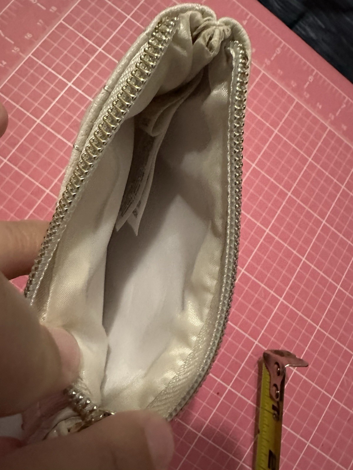 PRIMARK DISNEY WINNIE THE POOH QUILTED ZIPPER MINI WALLET COIN PURSE NWT new