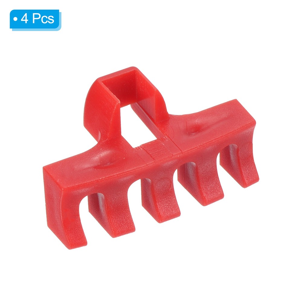 4Pcs Badminton Stringing Racquet Load Spreader Adapter Protector, Red
