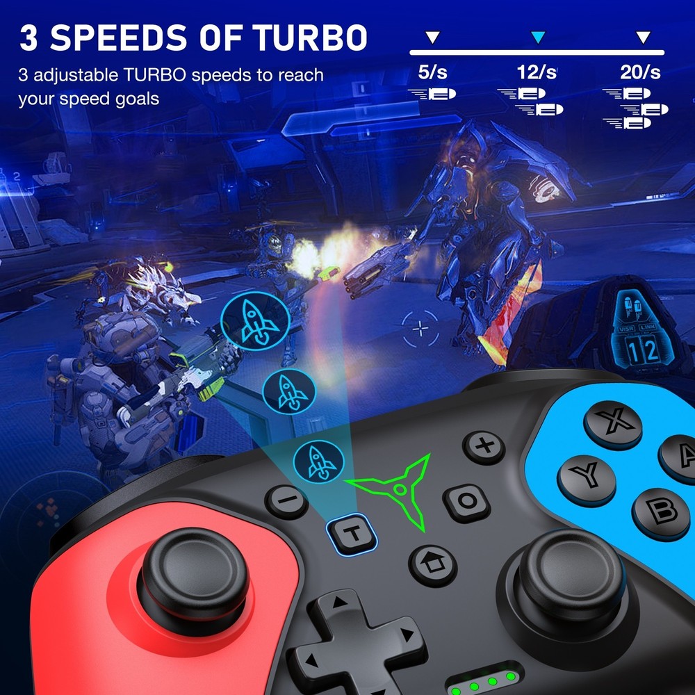 2Pcs Wireless Switch Controller for Nintendo Switch/Switch 2/Lite/OLED Controlle