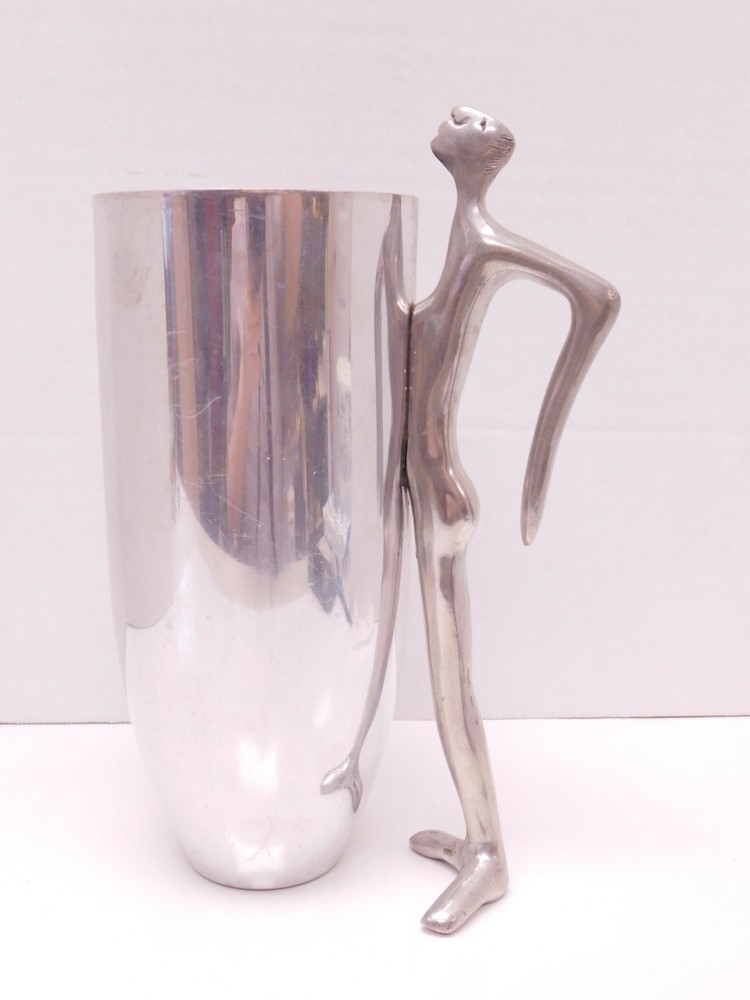 Carrol Boyes Mid Century Modern Standing Man Figure Handle Water Pitcher