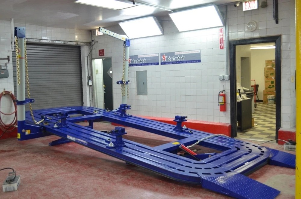 20FT Auto Body Frame Machine Rack w/ 2 Towers + 2D Measuring System + Jack