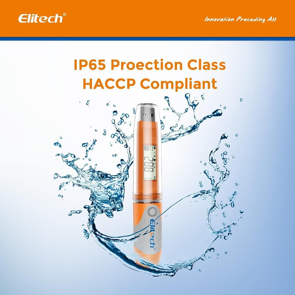 Elitech RC-51H USB Temperature Data & Humidity Sensor, Orange