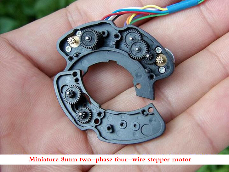 2pcs Deceleration stepper motor micro 8MM two-phase four-wire stepper motor