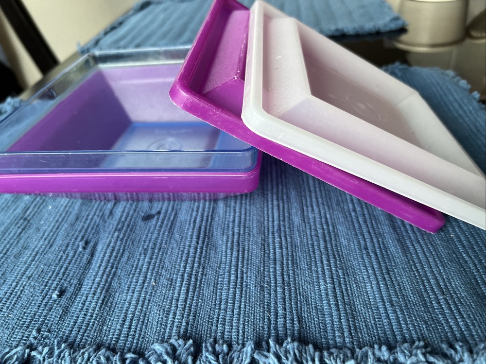 Tupperware Get Together Refill Containers Blue And Raspberry