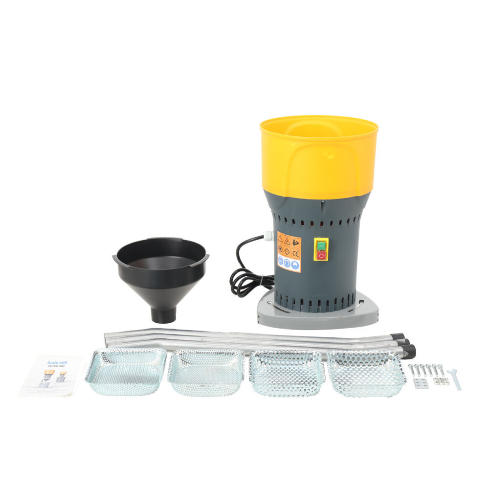 Electric Mill Dry Wheat Grain Grinder Machine Cereal Corn Feed Grinder + 5Sieves