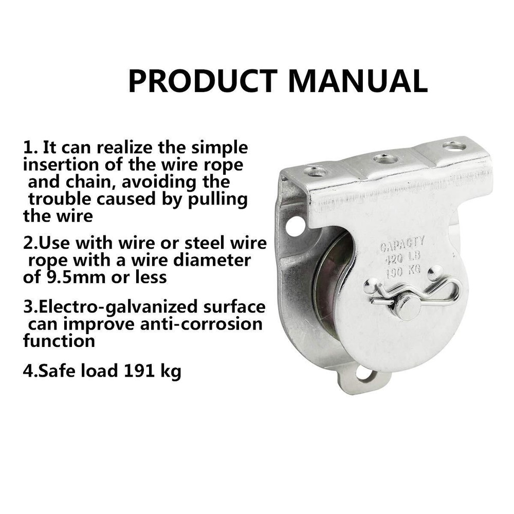 Hardware N233247 3219bc Ceiling Mount Single Pulley Wall Mount Pulley Ceiling Pu