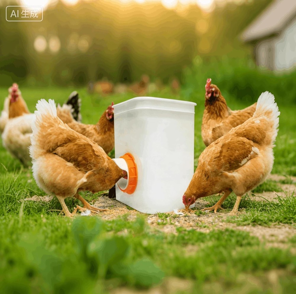 Automatic Poultry Feeder Cups, No Waste Chicken Bucket