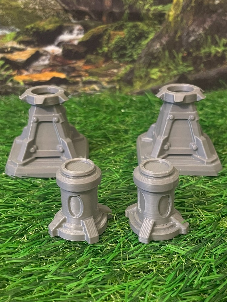 Warhammer DnD Compatible Terrain BUNDLE Grey Unpainted