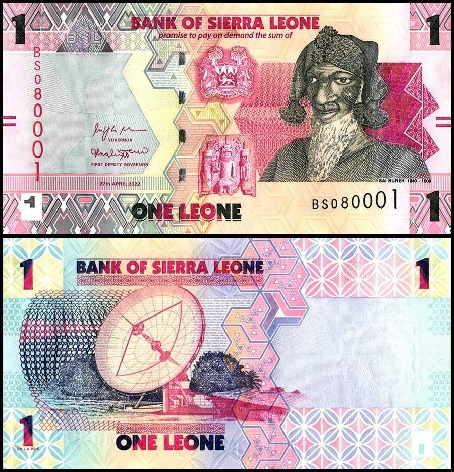 Sierra Leone 1 Leones, 2022, P-34, UNC